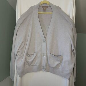 H&M Oversized Gray Women's Sweater Size Cardigan X-Large